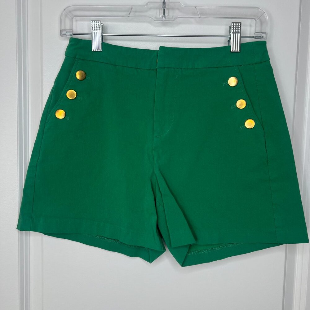 Maurices Gold Button Sailor Shorts Sz XS Women's Pockets
